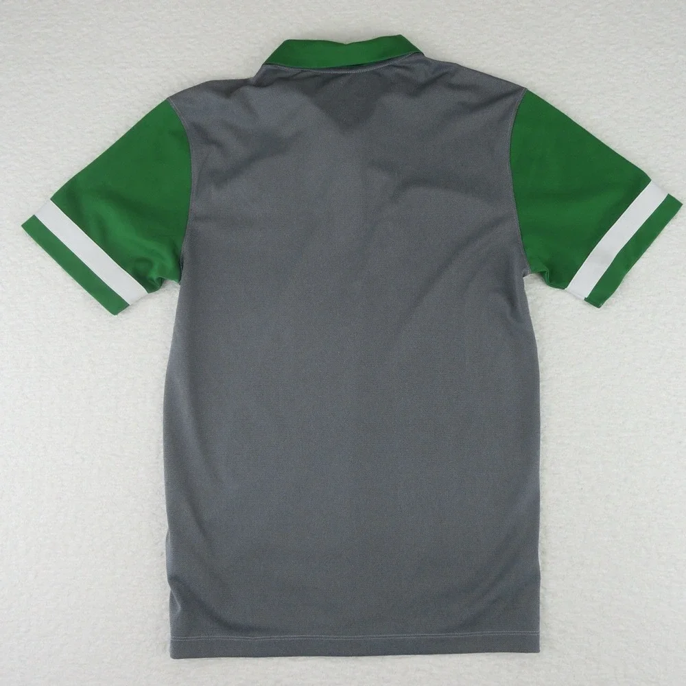 Nike Dri‎ Fit Oregon Ducks Polo Shirt Mens Small Gray Green